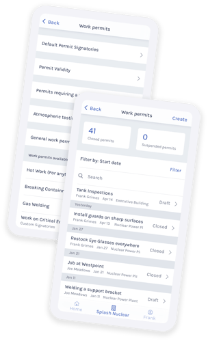 Opslock work permit settings